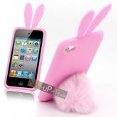 Case iPod Touch Rabbit Cor Rosa Clara