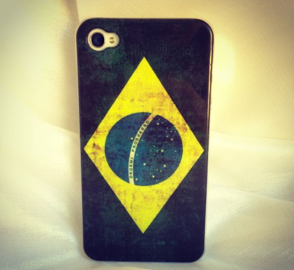 Case Bandeira do Brasil Para iPhone 4/4s