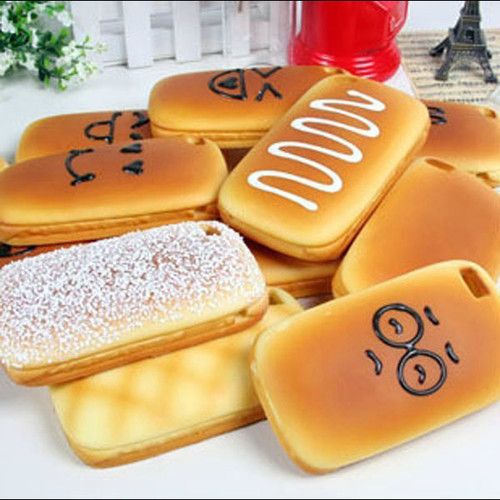 Case Cute 3D Bread Hamburguer para iPhone 4/4s